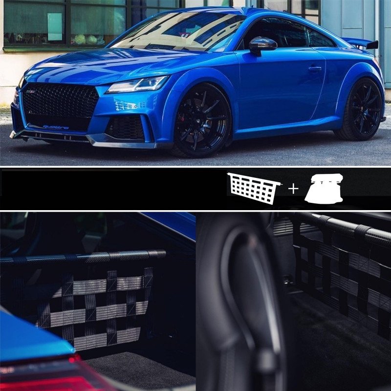 Clubsport Komplettset - Strebe mit Netz und Teppich für Audi TT / TTS / TTRS 8S